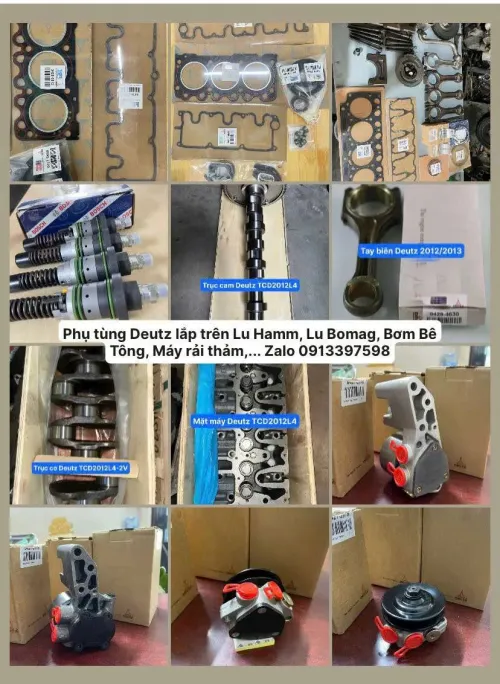 Phụ tùng Deutz lắp lu Hamm, lu Bomag, Dynapac, Sakai